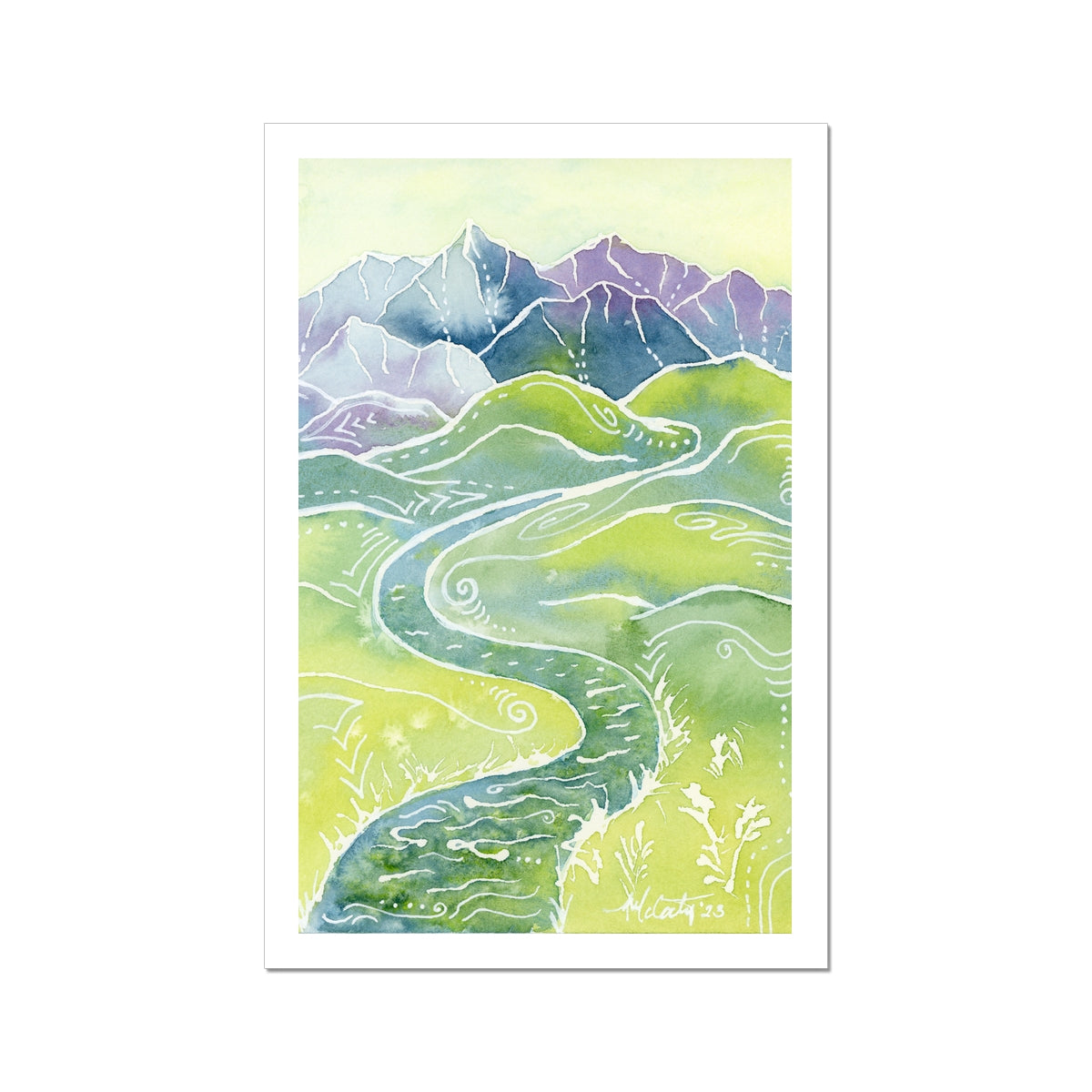Crystalline Peaks Canvas Print